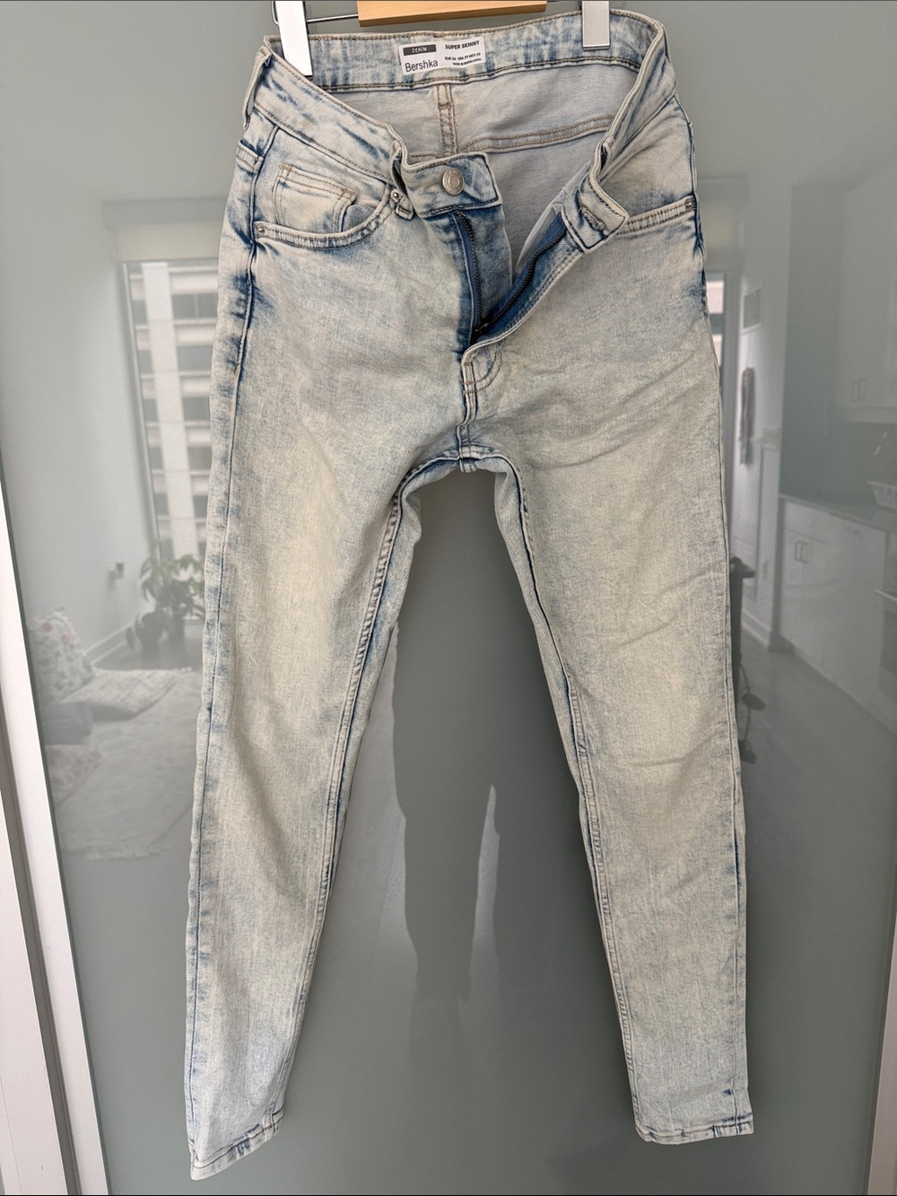 Bershka Light Blue Skinny Men's Jeans